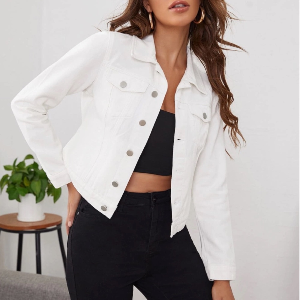 Rouge! White Denim Jean Jacket